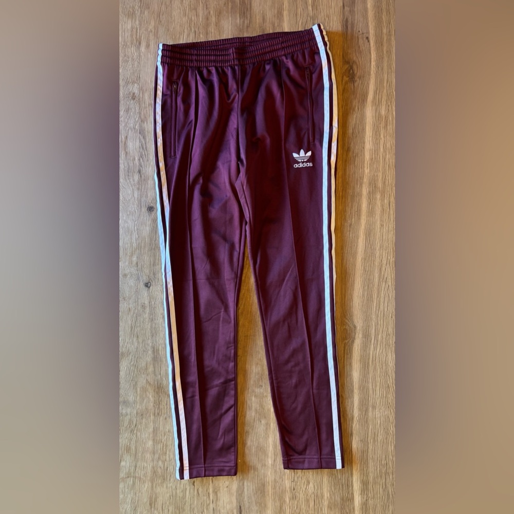 Adidas Maroon SST track Pant - size S- NWT